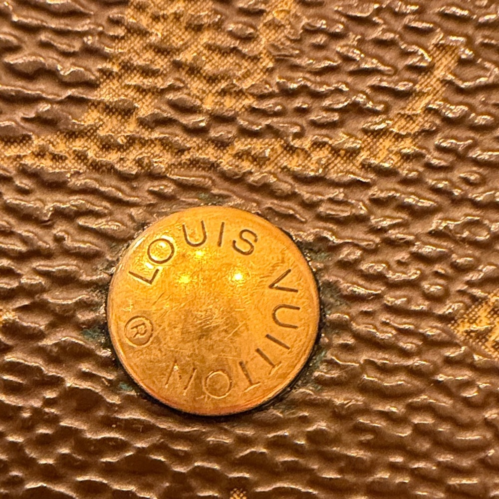 Louis Vuitton Brown and Gold Monogram Wallet - Picture 3 of 10